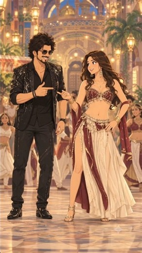 🔥 Arabic Kuthu Dance 💃❤️ | Ghibli Style Couple Dance ✨ #Shorts
