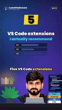 5 VS Code extensions I actually use, and no bloat #vscode #coding #frontenddevelopment #programming