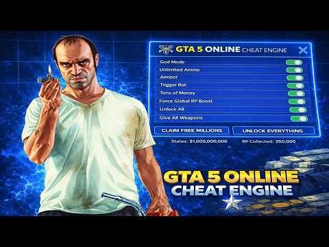 GTA 5 Online Cheat Engine | GTA 5 Trainer | UNDETECTED MONEY GLITCH & GOD MODE (ANTI-BAN)
