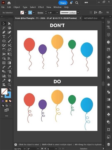 Adobe Illustrator 2026 - Tips to using Start Global Edits like a PRO #ducthangds #photoshop