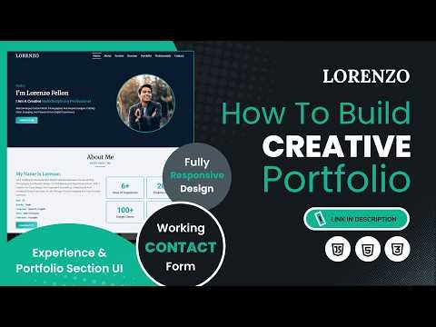 Modern Personal Portfolio Website Template 2026 💼 HTML5 Responsive Landing Page (Premium DEMO)