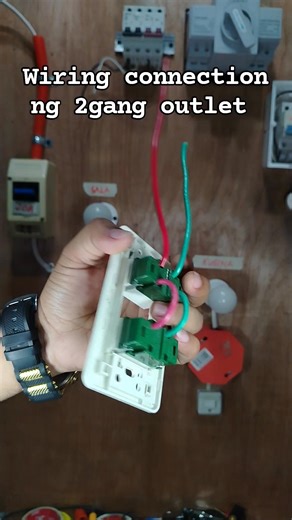 2gang outlet wiring connection #rarysolarpanelsetup #fbreelsfyp #fblifestyle #fbreels #lifestyle #fblife | Electrical Video Tutorial