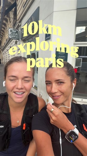 10km exploring paris 🇫🇷 seeing Eiffel Tower , arch de triomphe & the Louvre #paris #running