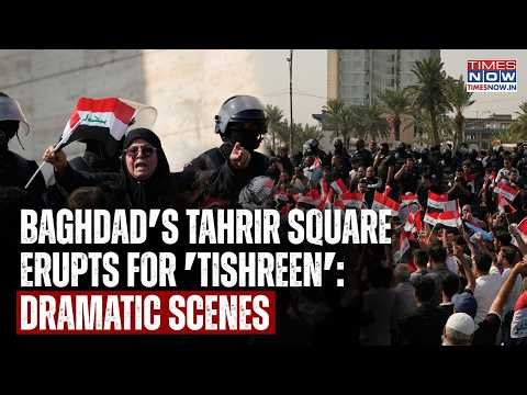 Iraq's Baghdad Erupts: Dramatic Tahrir Square 'Tishreen' Scenes Again| Police, Protesters Faceoff