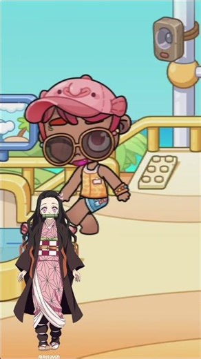 ✨ Nezuko Cosplay in Avatar World 🌸🔥##avatarworld #avatarshorts