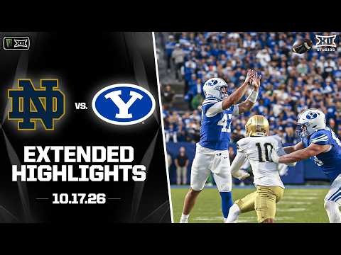 #2 Notre Dame vs. #8 BYU Extended Highlights | 2026 Monster Energy Big 12 Football