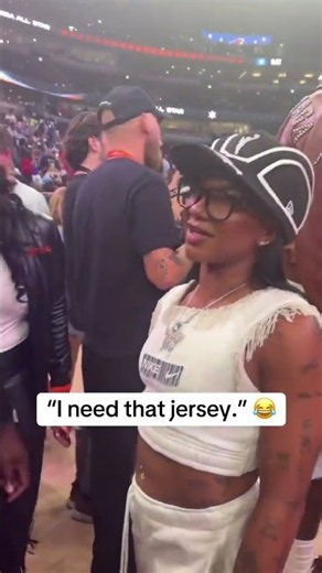 Jordan Chiles was not letting up on A’ja Wilson 😂