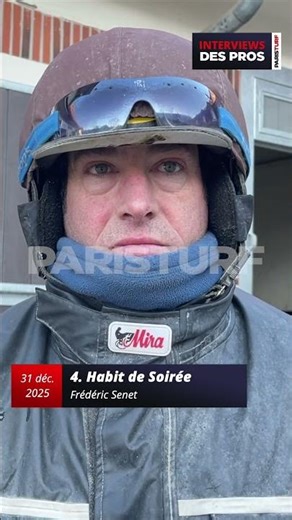 FRÉDÉRIC SENET | ENTRAÎNEUR DE HABIT DE SOIRÉE | QUINTÉ DU MERCREDI 31 DÉCEMBRE À VINCENNES
