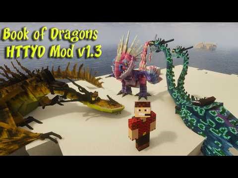 Book of Dragons Mod v1.3 HTTYD Mod JAVA 1 20 1 Dragon Riding Minecraft Animals Ep310