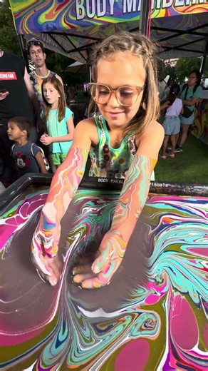 Body Marbling Paint Dip by BLVisuals at Return to the River Festival 135