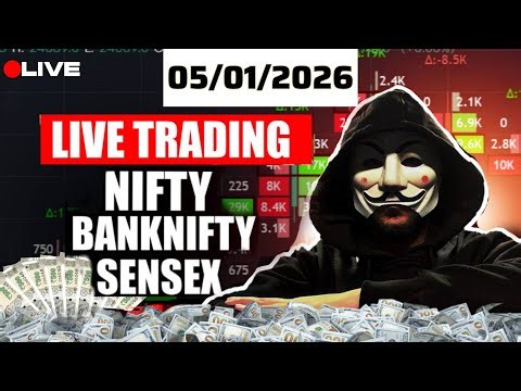 LIVE Trading Nifty & Banknifty Order flow Analysis 5 Jan #livetrading #nifty #banknifty #orderflow
