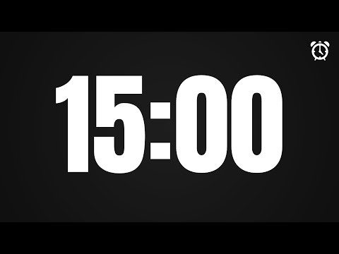 15 Minute Countdown Timer (15:00) | Clean & Accurate 4K UHD | HOW TO | AJ AND DJ PRODUCTIONS