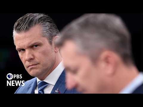 WATCH LIVE: Hegseth and Caine hold news conference