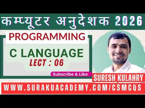 Computer Anudeshak Exam 2026 | Input Output in C | Flag, Width & Precision Specifier