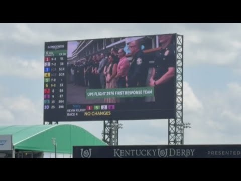 UPS Flight 2976 First Responders honored at Churchill Downs