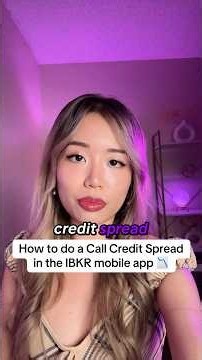 How to do a Call Credit Spread in the IBKR mobile app 📉 #trading #stocks #options