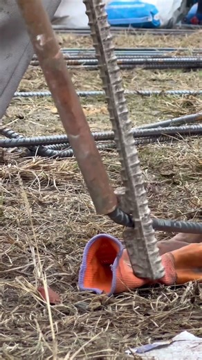 Iron Bending Before Retrofitting 💪 | Strong Building Starts Here #ytshorts