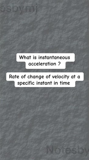 Acceleration at a Single Moment! ⏱️ #Physics