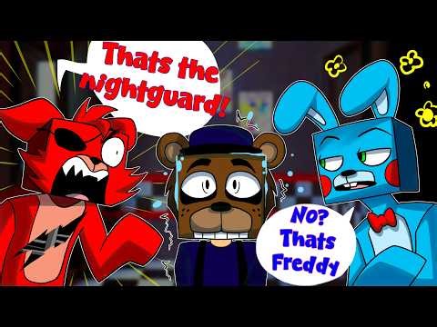 USING THE MASK TO HIDE FROM THE ANIMATRONICS! in Minecraft FNAF