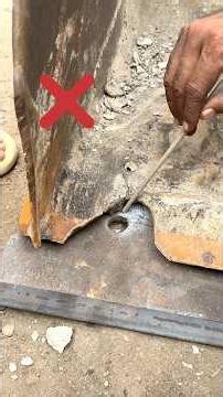 How to Repair a Broken Edge Plate on a Caterpillar Loader Bucket with welding #shorts #welding