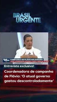 Coordenadora de campanha de Flávio: ‘O atual governo gastou descontroladamente’