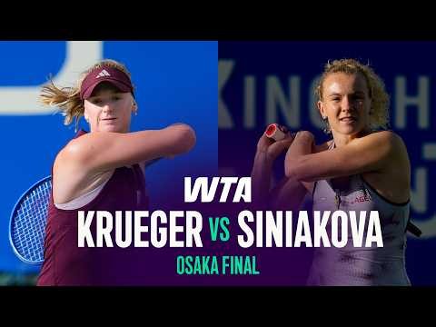 Ashlyn Krueger vs. Katerina Siniakova | 2026 Osaka Final | WTA Match Highlights
