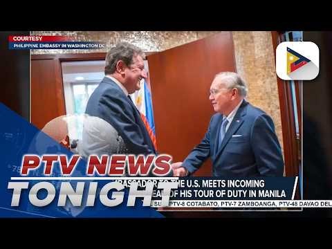 PH ambassador to the U.S. meets incoming U.S. ambassador ahead of his tour of duty in Manila