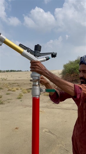 Atom 42 metal sprinkler/rain gun installation #sprinkler #irrigation #agri #shorts #youtubeshorts