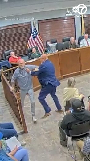 Video shows New Jersey mayor charging at resident during council meeting
