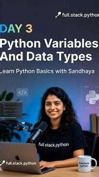 Day 3 | Python Variables & Data Types Explained Simply 🐍#python #coding #ytshots