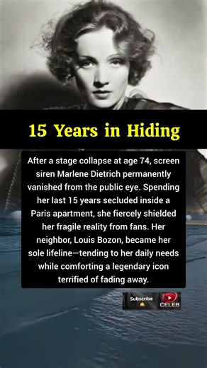 The Tragic Final 15 Years of Marlene Dietrich in Seclusion. #marlenedietrich