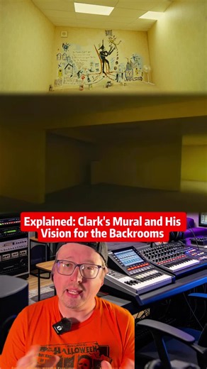 Exploring a theory from the Backrooms movie: Could Clark's mural be a message to the backrooms to create his ideal world? Dive into the symbolism of his artwork and what it reveals about his aspirations as an architect. Let's discuss! #backrooms #movieanalysis #theory #horrorart #filmtheory