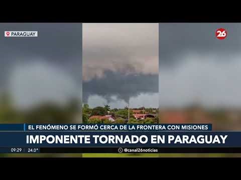 🇵🇾 PARAGUAY | Un imponente tornado golpeó la zona de Alto Paraná cerca de la frontera argentina