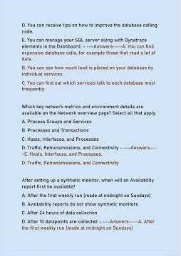 DYNATRACE ASSOCIATE FINAL EXAM ACTUAL20252026 QUESTIONS WITH ANSWERS ALREADY GRADED A2039