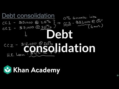Debt consolidation | Loans and debt | Financial Literacy | Khan Academy