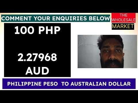 Philippine Peso to Australian Dollar — 100 PHP = A$2.27 | May 10, 2026 Peso at 1-Year Low vs Aussie