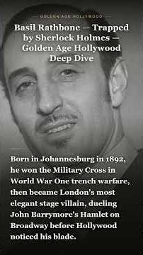 Why Did Sherlock Holmes Haunt Basil Rathbone? 🔍 #shorts