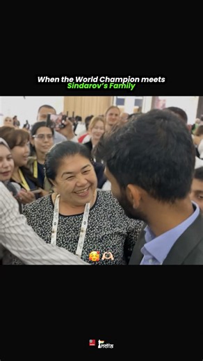 Gukesh meets Sindarov’s GrandMa and GrandPa 🫶🏻 #chess