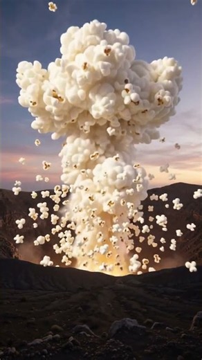 🍿 Volcano Erupts With A Massive POPCORn Cloud