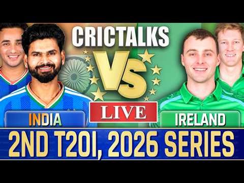 🔴 Live: IND vs IRE, 2nd T20I, 2026 Series Live Cricket Match Today, Live Score Commentary 11 Ov