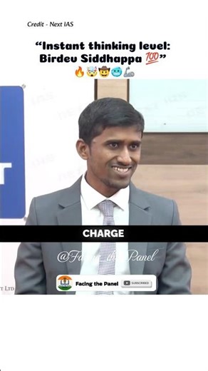 IPS Birdev Siddhappa'S Presence Of Mind 😱🦾🤯|Upsc Mock Interview #upsc #upscmotivation #shorts
