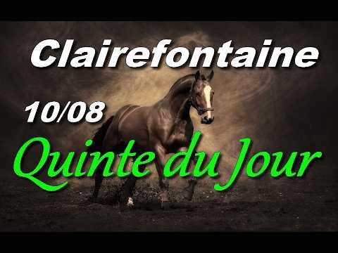 PRONOSTIC PMU QUINTE DU JOUR LUNDI 10 AOUT 2026