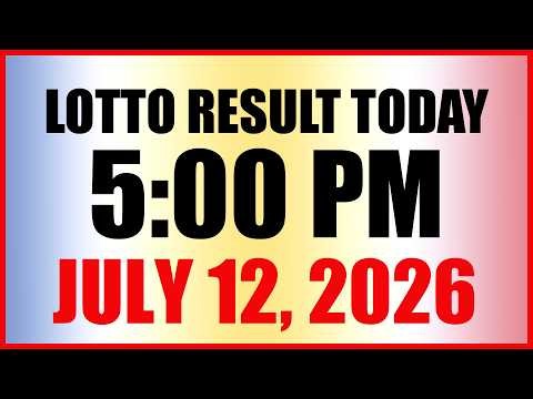 Lotto Result Today 5pm Draw July 12, 2026 Swertres EZ2 PCSO