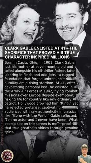 Clark Gable Enlisted at 41 – The Sacrifice That Proved His True Character Inspired Millions