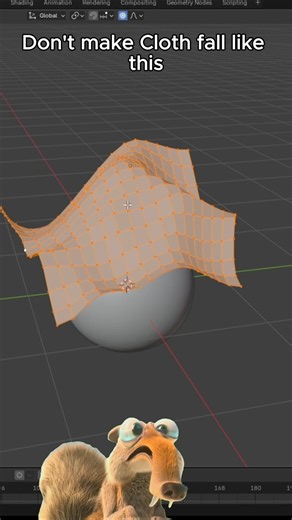 How to Make Cloth Fall in Blender 🧵🔥 | Cloth Simulation