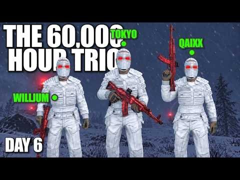 How a 60,000 Hour Trio Plays in a Clan Infested Server in Rust... Ft Qaixx + Willjum