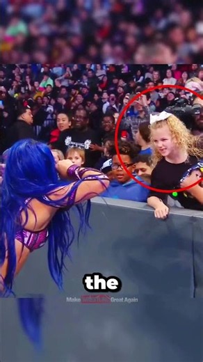 Does Sasha Banks actually hate kids?? #wwe #sashabanks