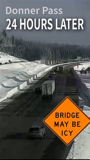 Donner Pass Snowed In Yesterday Clear Today