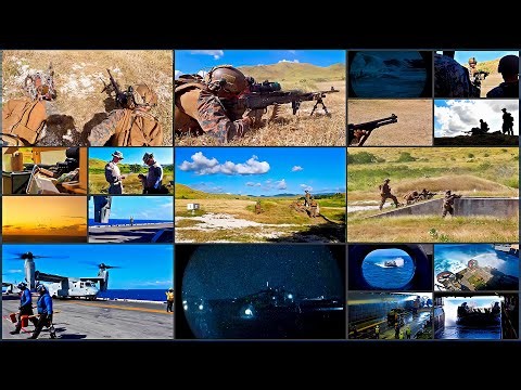 US MARINES Conduct INTENSE Machine Gun Training in Puerto Rico