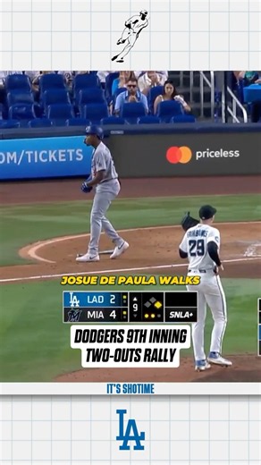 Dodgers’ 9th Inning Rally Falls ONE Run Short #dodgers #MLB #baseball #sports